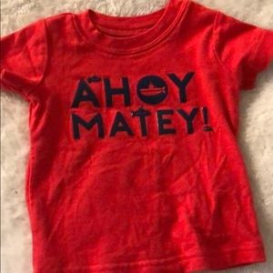 Red nautical t shirt